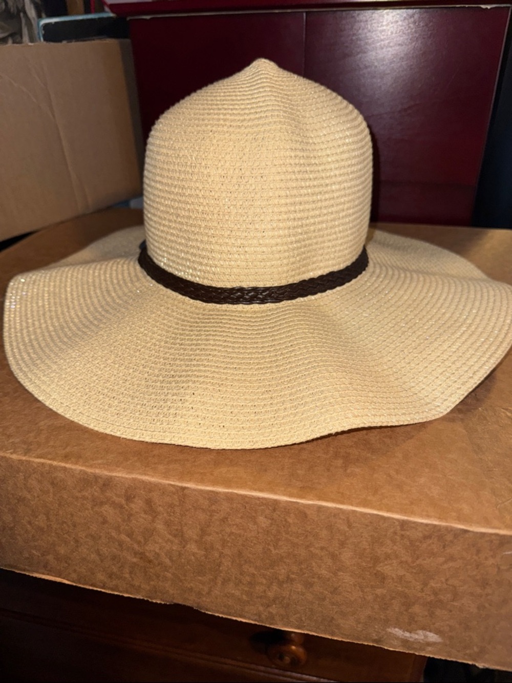 Women’s Wide Brim Travel Sun Hat with Braided Band